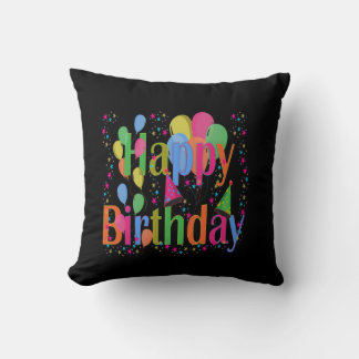 Celebrate Happy Birthday Throw Pillow