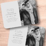 Celebrate His Life Modern Simple Minimalist Photo Magnet<br><div class="desc">Design is composed of simple typography with sans serif and serif font. Add a custom photo.</div>