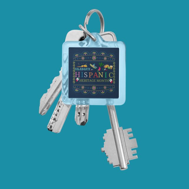Celebrate Hispanic Heritage Month Design Keychain (Creator Uploaded)