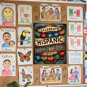 Celebrate Hispanic Heritage Month Poster