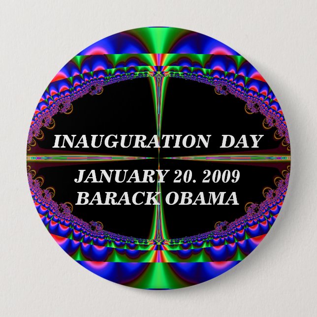 CELEBRATE HISTORY_ Button_by Elenne Boothe 4 Inch Round Button (Front)