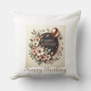 Celebrate in Style: Happy Birthday Throw Pillows! Pillow