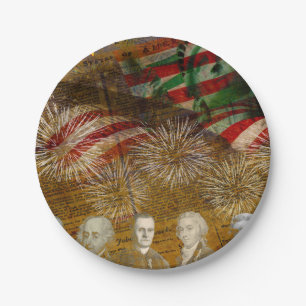 Celebrate Independence Day Paper Plate