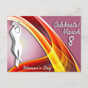 Celebrate - International Woman's Day Postcard