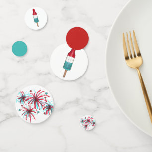 Celebrate! July 4th Patriotic Rocket Pop Popsicle Confetti