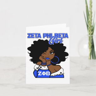 Celebrate Juneteenth Finer Girls 1920 Zeta Beta Li Card