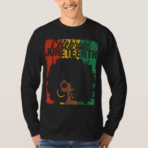Celebrate Juneteenth Retro African Colours Womens T-Shirt