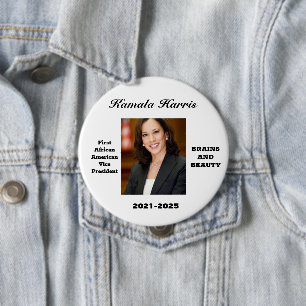 CELEBRATE KAMALA HARRIS   4 INCH ROUND BUTTON