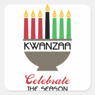Celebrate Kwanzaa Square Sticker