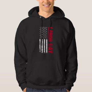 Celebrate Labor Day Vintage Us Flag International  Hoodie