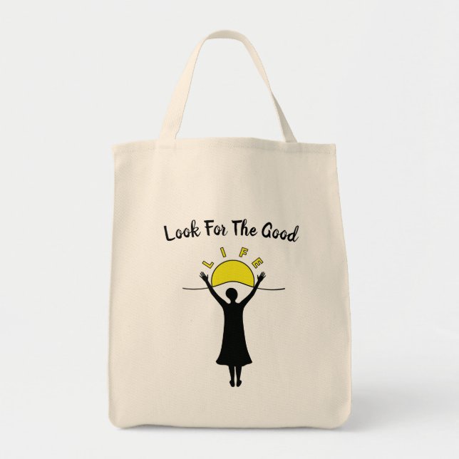 Celebrate Life A_Grocery Tote Bag (Front)