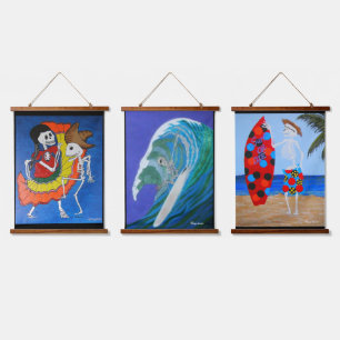 Celebrate life and laugh  hanging tapestry