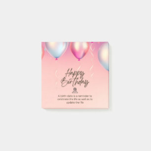 Celebrate Life Birthday Post-it Notes