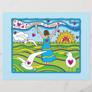Celebrate Life_Flat Paper Sheet 11"x8.5"