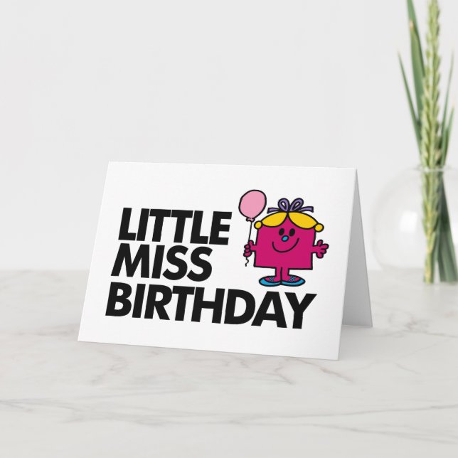 Celebrate Little Miss Birthday Card (Front)