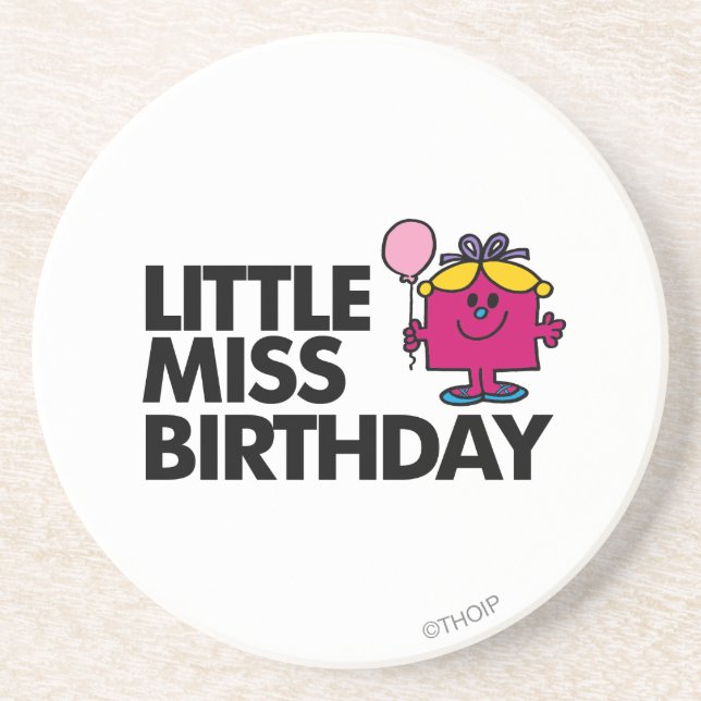 Celebrate Little Miss Birthday Coaster (Front)