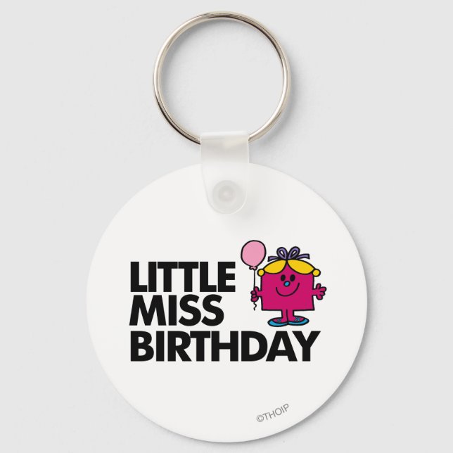 Celebrate Little Miss Birthday Keychain (Front)