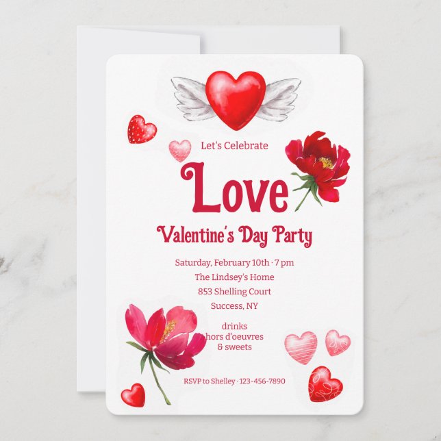 Celebrate Love Invitation (Front)