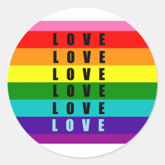 Celebrate love, pride, and authenticity classic round sticker