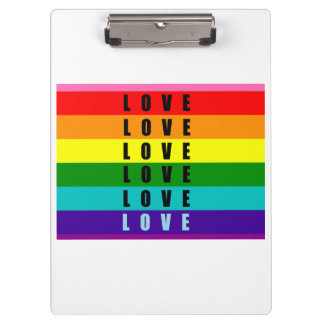 Celebrate love, pride, and authenticity clipboard
