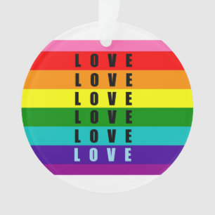 Celebrate love, pride, and authenticity ornament