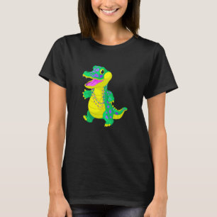 Celebrate Madri Gras Alligator Beads Festival Men  T-Shirt