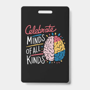 Celebrate Minds of All Kinds Autism Awareness Badge