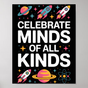 Celebrate Minds of All Kinds Autism Inclusion SPED Poster