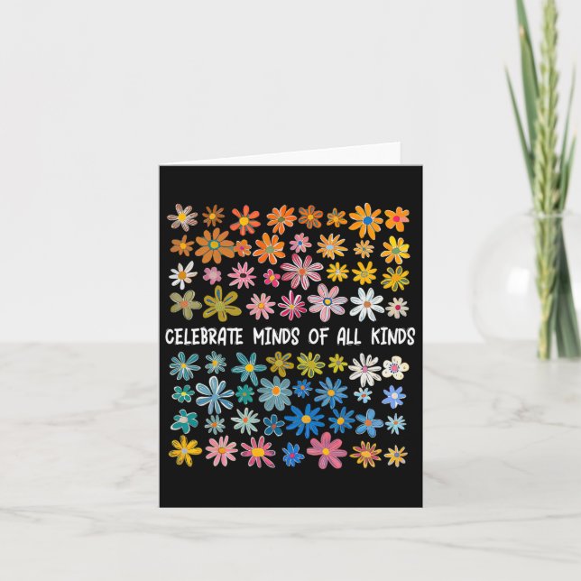 Celebrate Minds Of All Kinds  Card (Front)