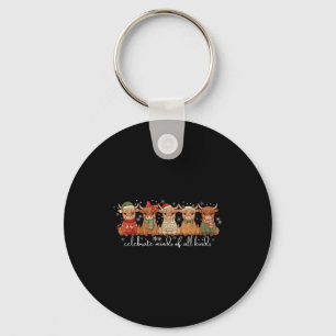Celebrate Minds Of All Kinds Highland Cow Sped Tea Keychain