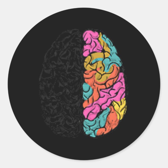 Celebrate Minds Of All Kinds Neurodiversity Autism Classic Round Sticker (Front)