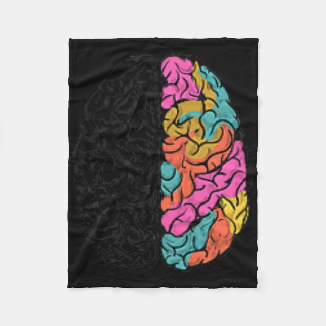 Celebrate Minds Of All Kinds Neurodiversity Autism Fleece Blanket (Front)