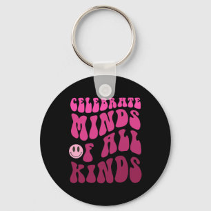 Celebrate Minds Of All Kinds Neurodiversity Autism Keychain