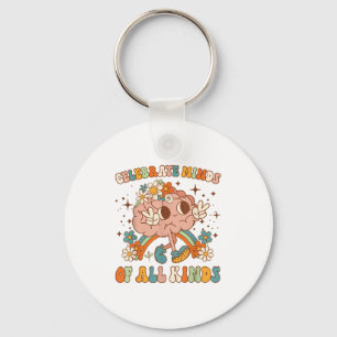 Celebrate Minds Of All Kinds Neurodiversity Mental Keychain