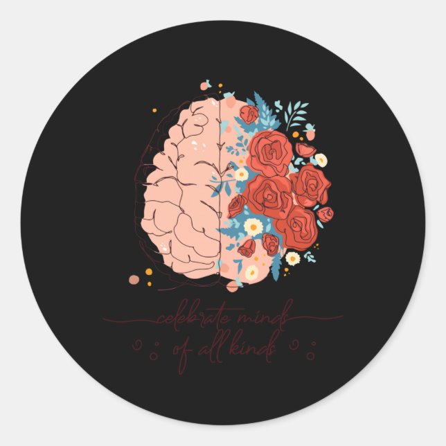 Celebrate Minds Of All Kinds Sticker  (Front)
