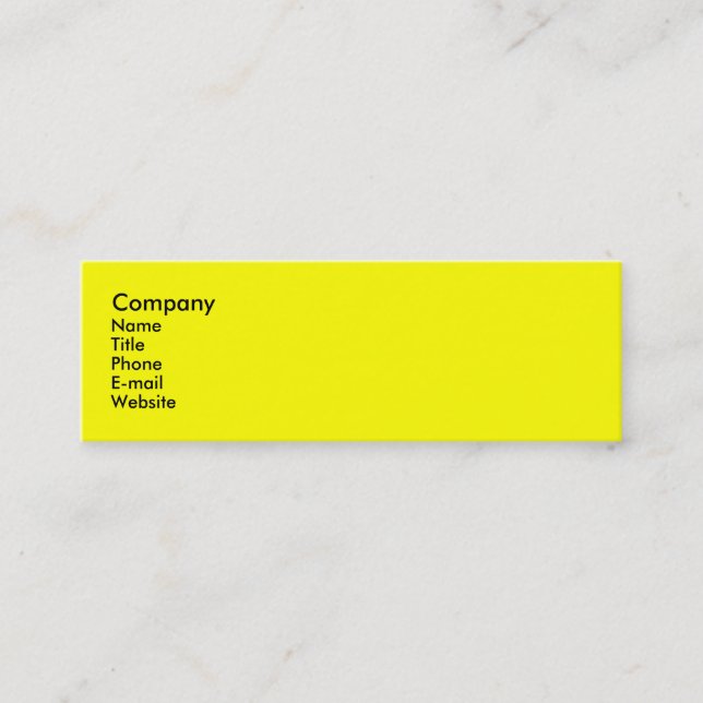 Celebrate Mini Business Card (Front)