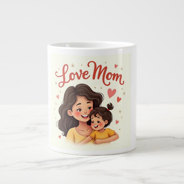 Celebrate Mom’s love with a cozy Large Coffee Mug (Front)