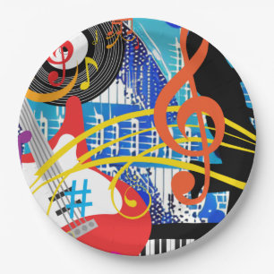 Celebrate Music Paper Plate
