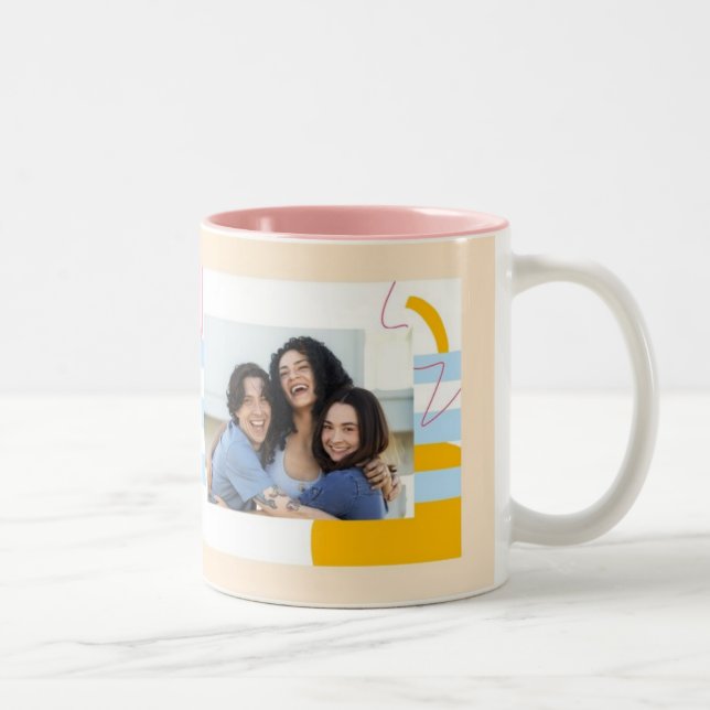 Celebrate National Hugging Day with a Heartwarming Two-Tone Coffee Mug (Right)