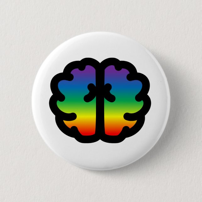 Celebrate Neurodiversity! 2 Inch Round Button (Front)