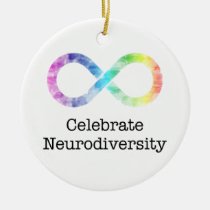 Celebrate Neurodiversity Ceramic Ornament