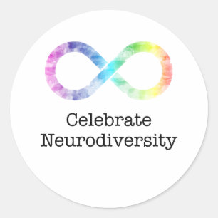 Celebrate Neurodiversity Classic Round Sticker