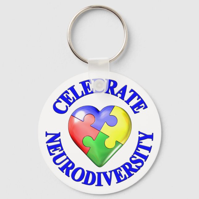 Celebrate Neurodiversity Keychain (Front)