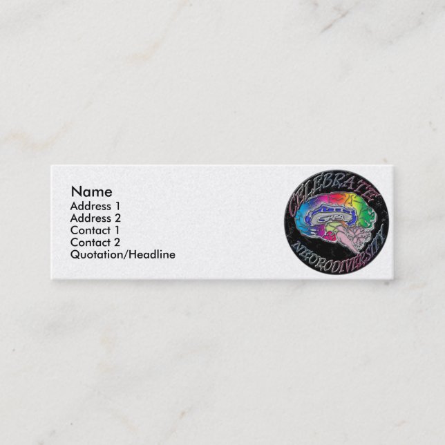 Celebrate Neurodiversity Profile Card (Front)