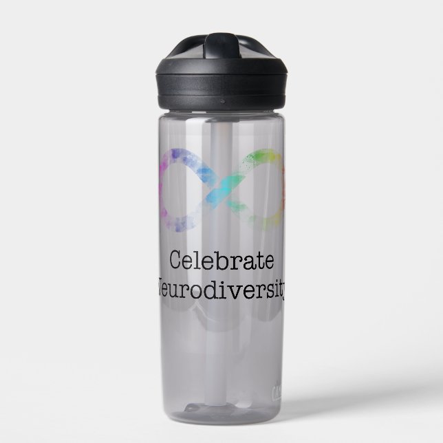 Celebrate Neurodiversity Water Bottle (Front)