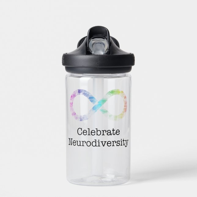 Celebrate Neurodiversity Water Bottle (Front)