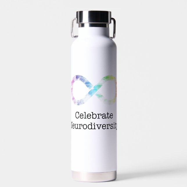 Celebrate Neurodiversity Water Bottle (Front)