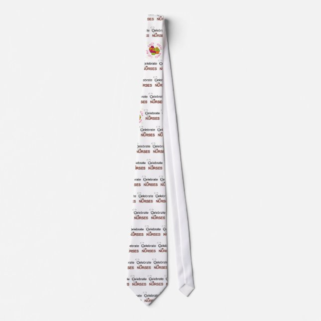 Celebrate Nurses T-shirts and Gifts Tie (Front)