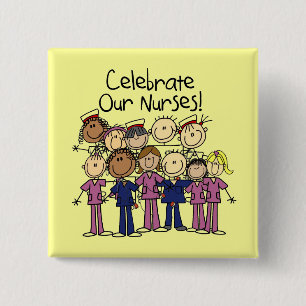 Celebrate Our Nurses 2 Inch Square Button