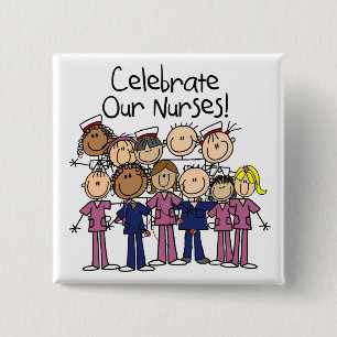 Celebrate Our Nurses 2 Inch Square Button